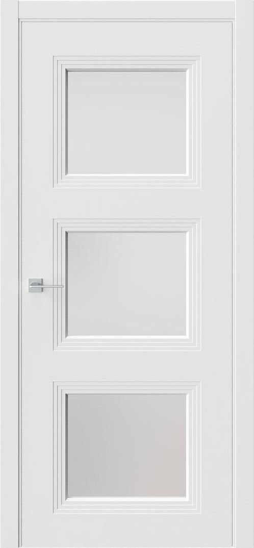 Межкомнатная дверь «Monte 6» со стеклом Эмаль белая