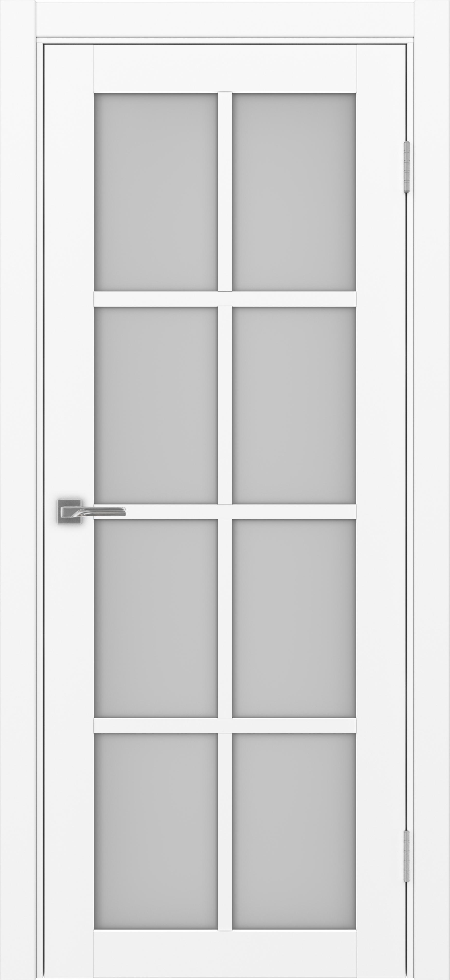 Межкомнатная дверь «Турин 541.2222 Белый снежный» стекло сатин