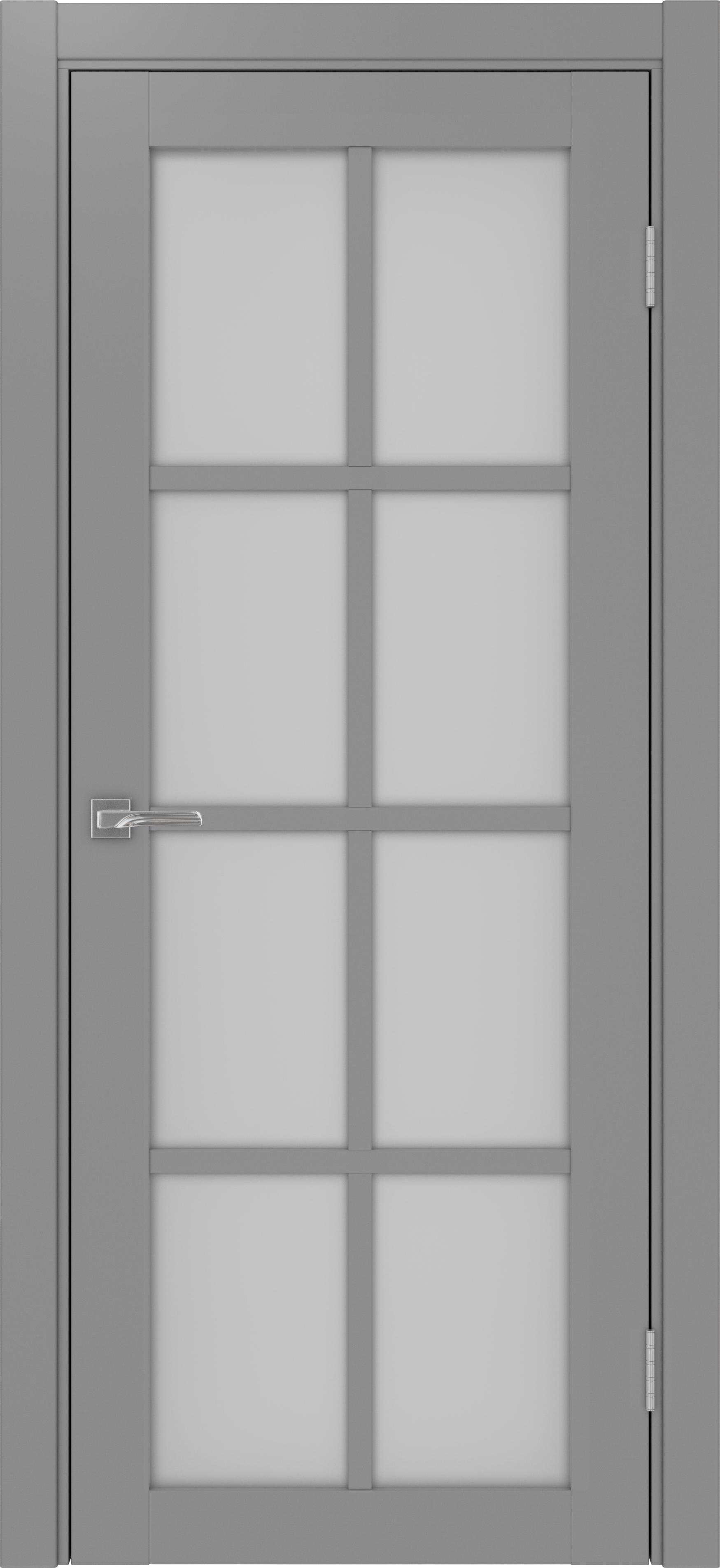 Межкомнатная дверь «Турин 541.2222 Серый» стекло сатин