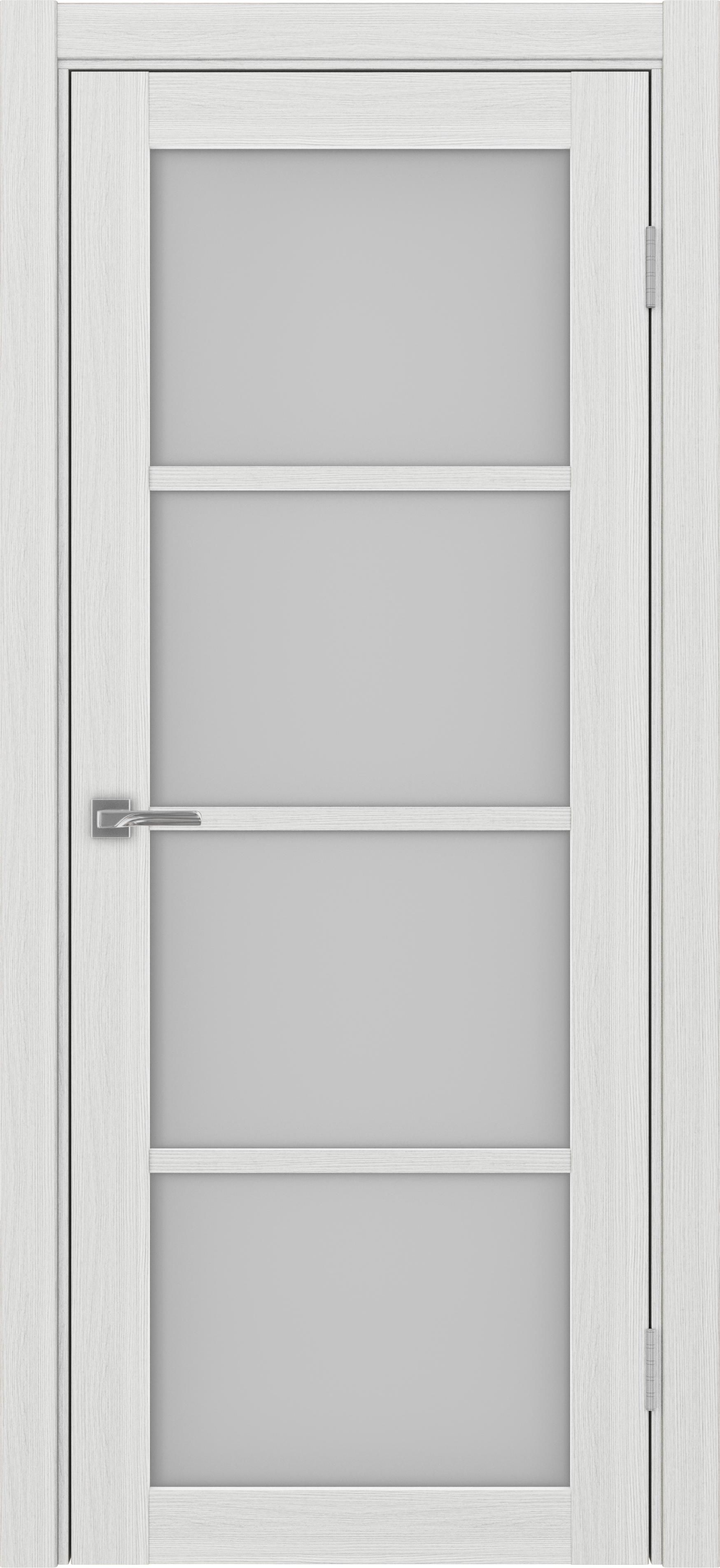 Межкомнатная дверь «Турин 540.2222 Ясень серебристый» стекло сатин