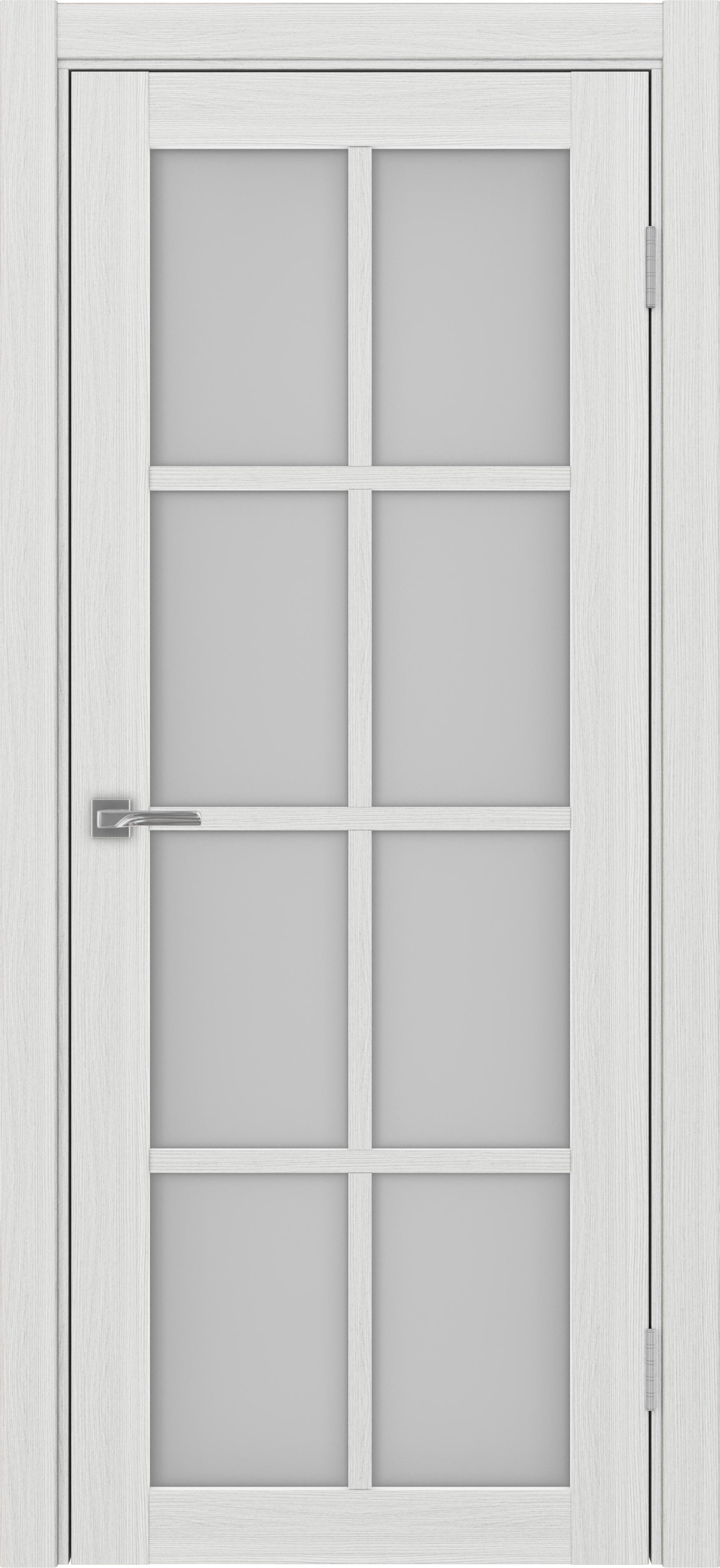 Межкомнатная дверь «Турин 541.2222 Ясень серебристый» стекло сатин