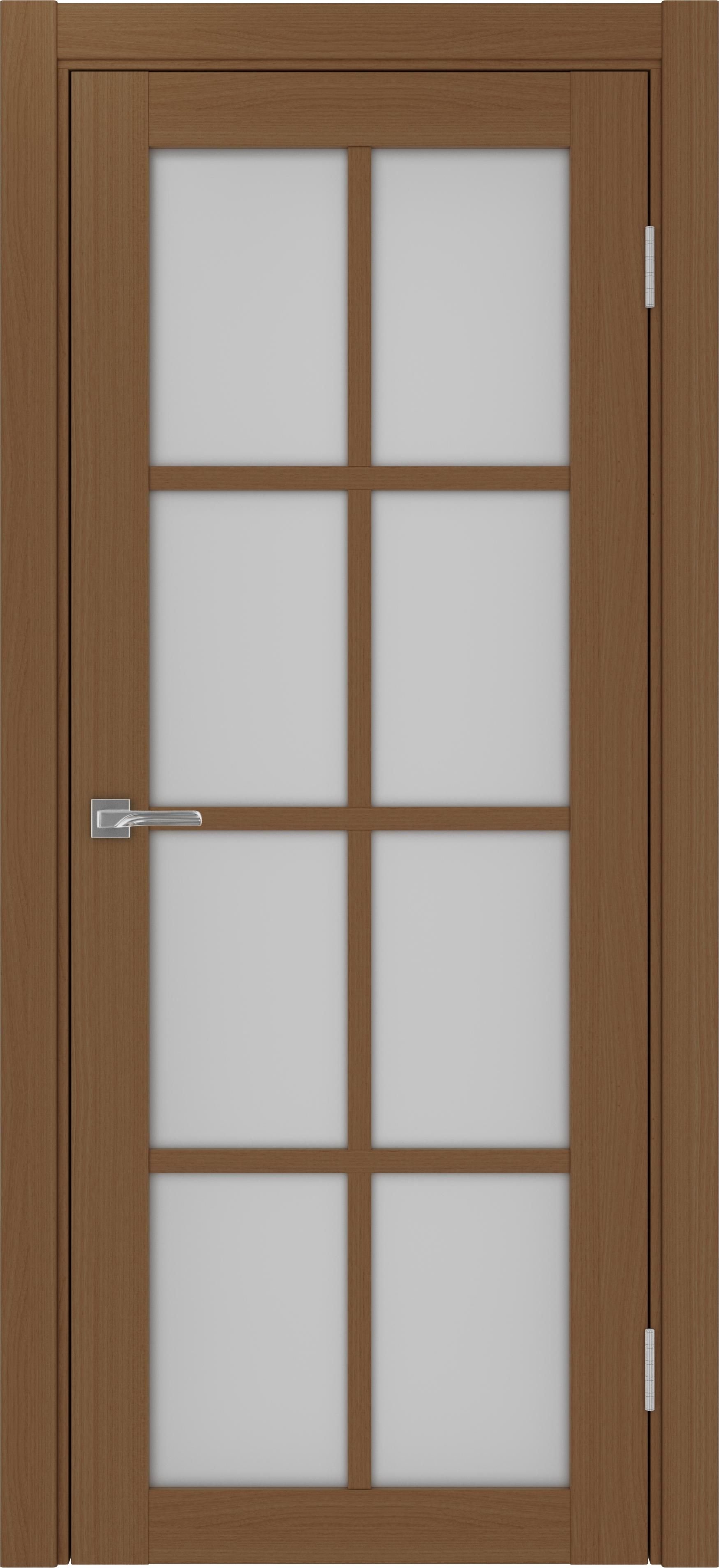 Межкомнатная дверь «Турин 541.2222 Орех» стекло сатин